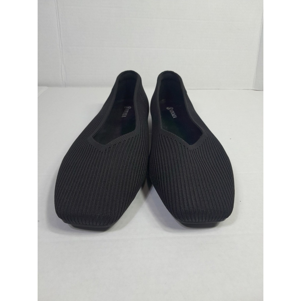 VIVAIA Margot Square Toe V-Cut Ballet Flats. Black. Size 43, US 11. VGUC. - Picture 6 of 11